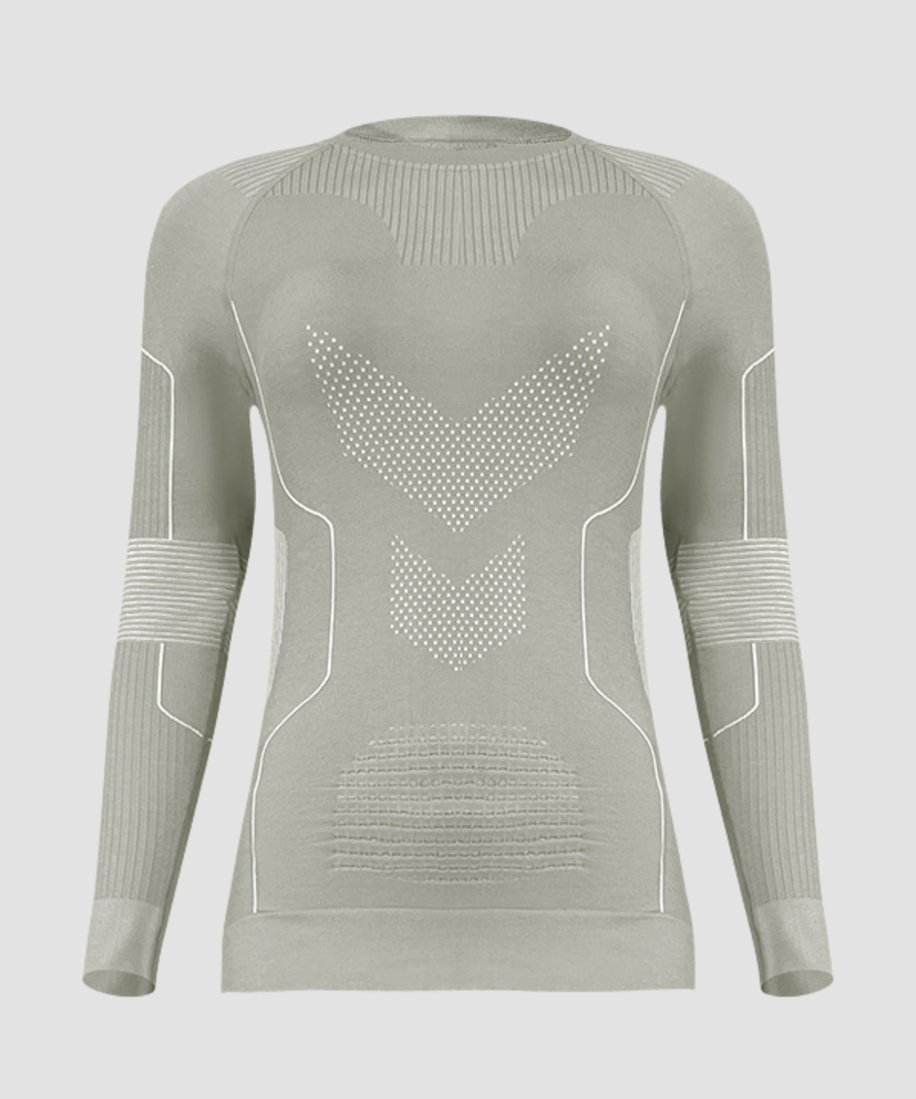 Monttech® Wool Quick-Dry Crewneck Base Layer Top - Pea Green Color