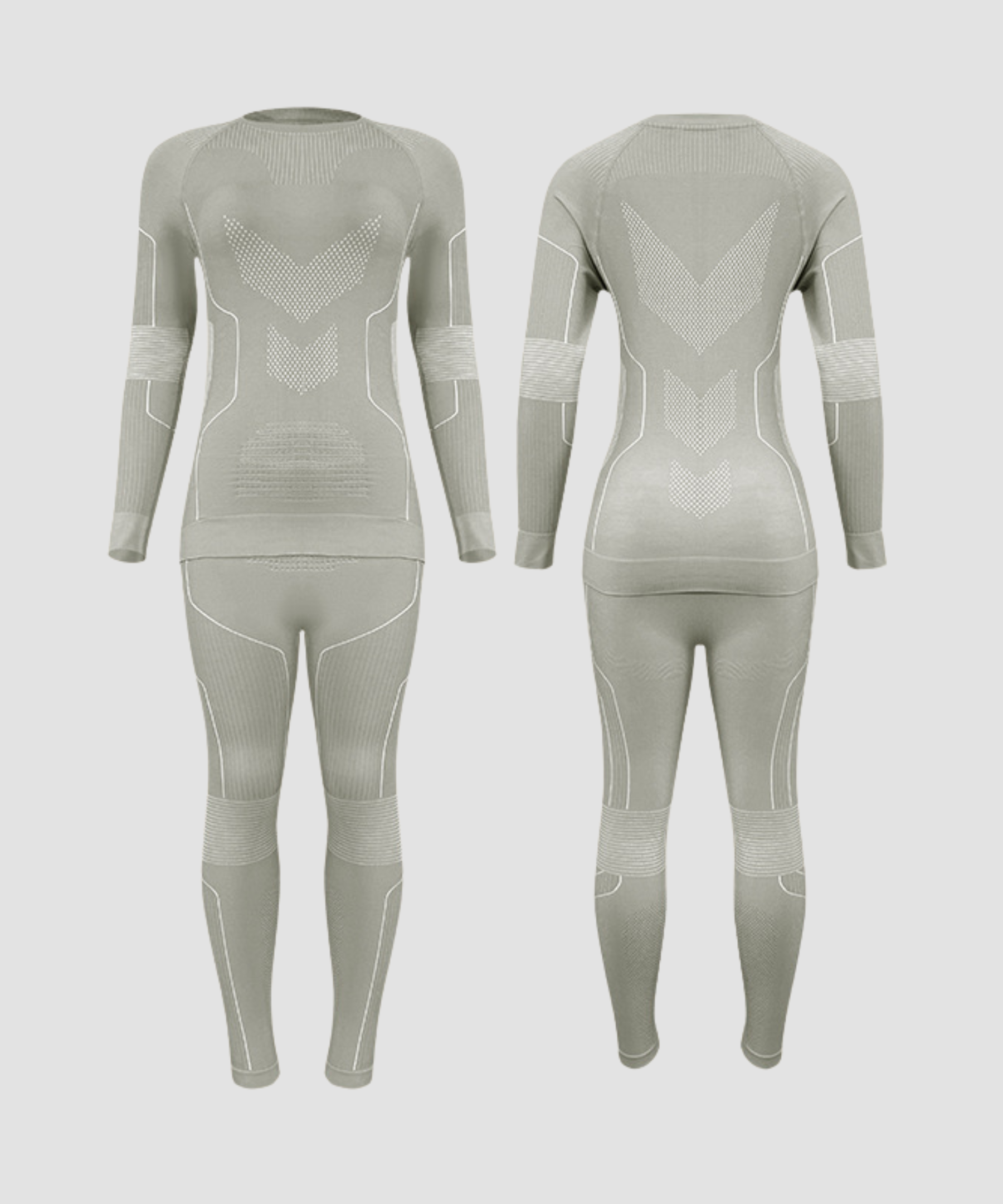 Monttech® Wool Quick-Dry Crewneck Base Layer Set