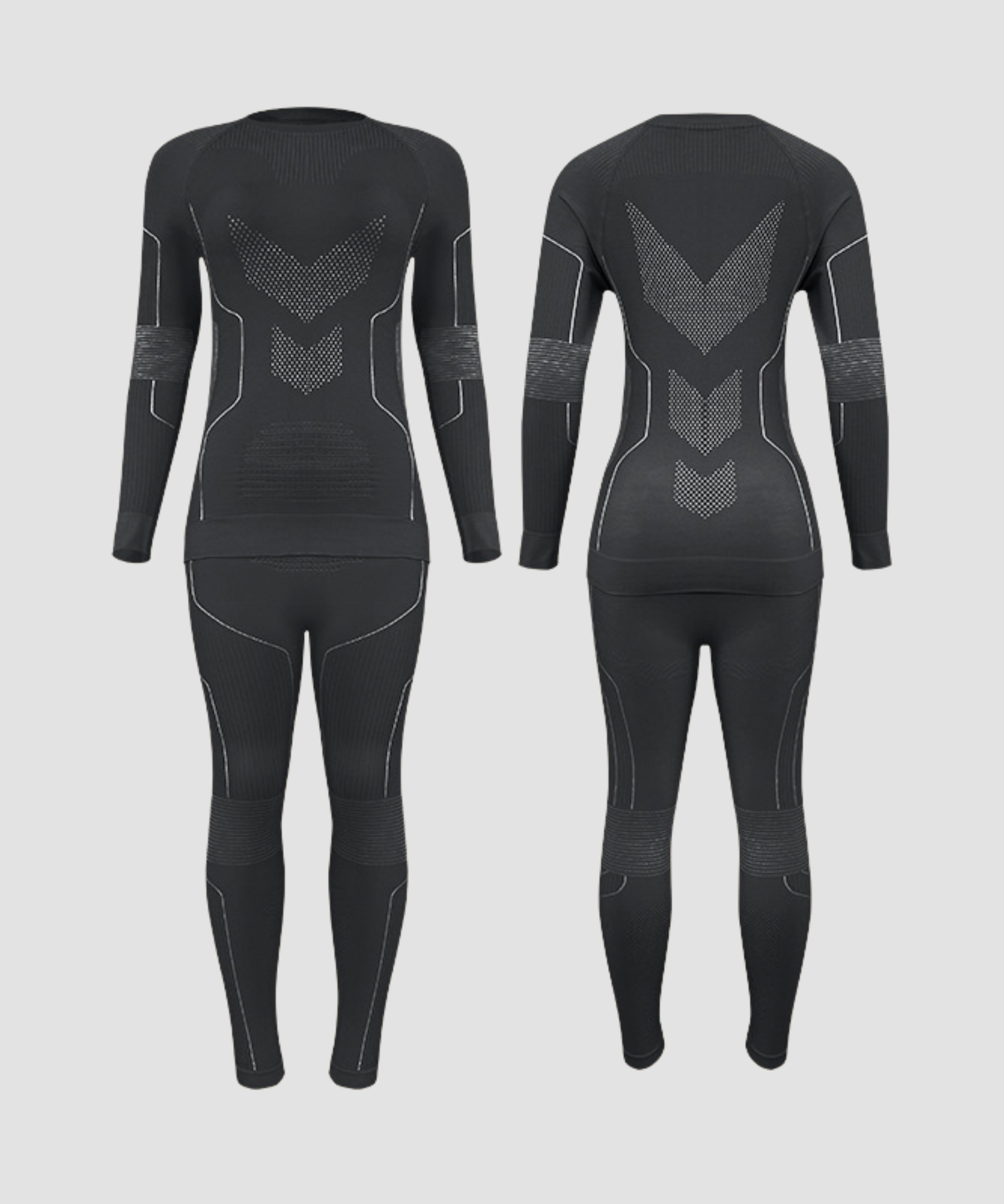 Monttech® Wool Quick-Dry Crewneck Base Layer Set